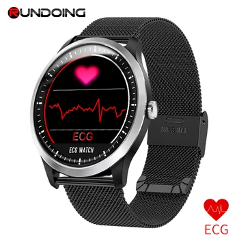 

RUNDOING N58 ECG EKG PPG smart watch with ECG display PPG holter ecg heart rate monitor blood pressure smartwatch