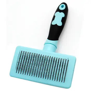 

slicker brush for dogs and cats Pet grooming brush - Remove gently hair entangled fur with a gentle, ergonomic handle and clean