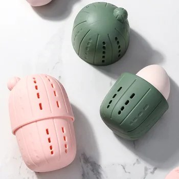 

Powder Puff Storage Box Portable Beauty Egg Box Cute Modeling Cleaning Tools Anti-mildew Organizer Silica Gel Protective Case