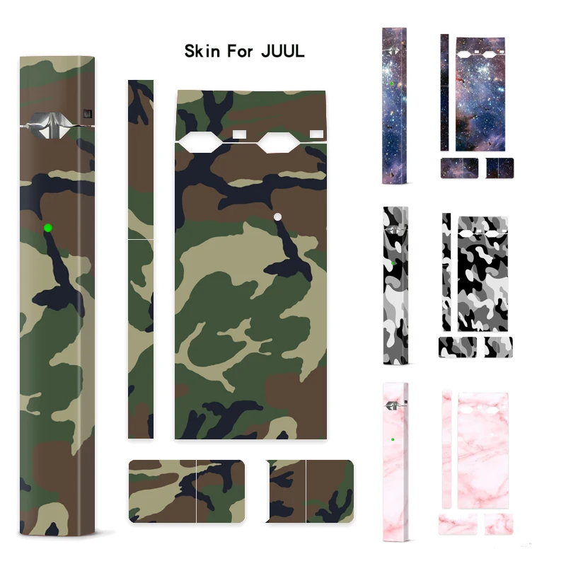 

Galaxy/Camouflage Sticker Printing Skin For Juul Cover Film Case for Juul E Cigarette