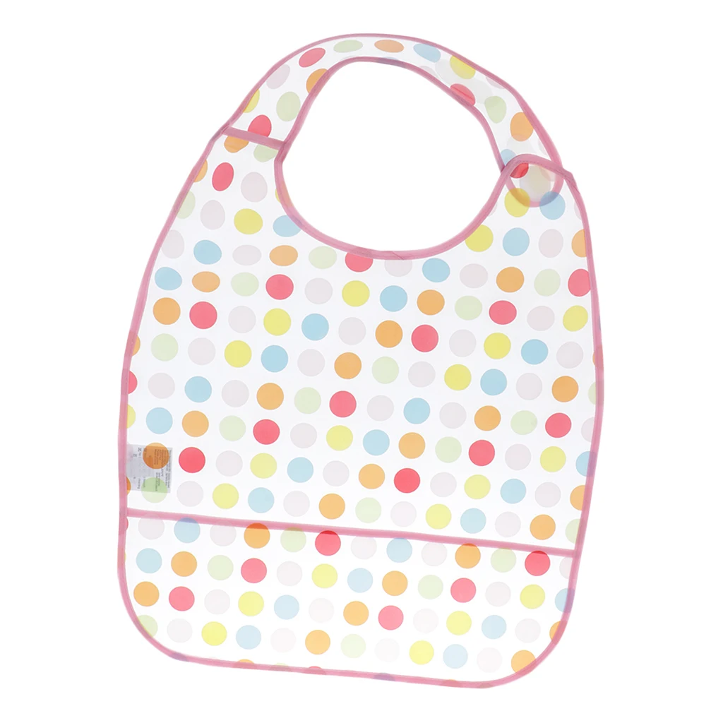 Waterproof Adult Mealtime Clothes Protector Bib Dining Aid 42 X 35CM