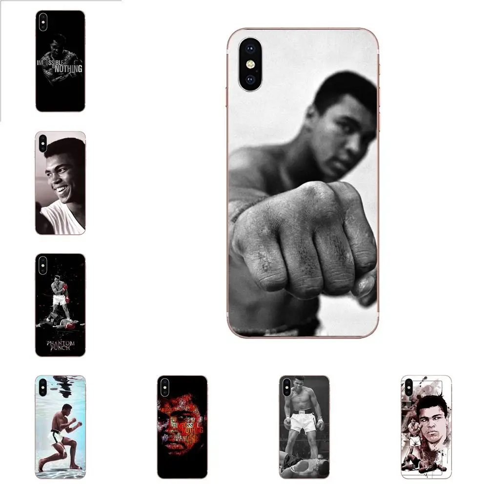 

For Apple iPhone 4 4S 5 5C 5S SE 6 6S 7 8 Plus X XS Max XR Soft Phone Case Cover Muhammad Ali American Boxer World Champion