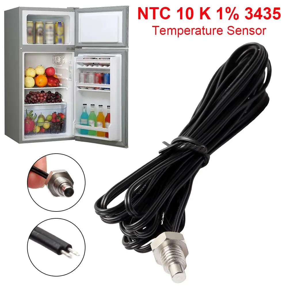 

1m 2m 3m Stainless Steel Thermistor Temperature Sensor Waterproof Probe Wire Thermometer Probe Temperature Sensor R25=10K B=3435