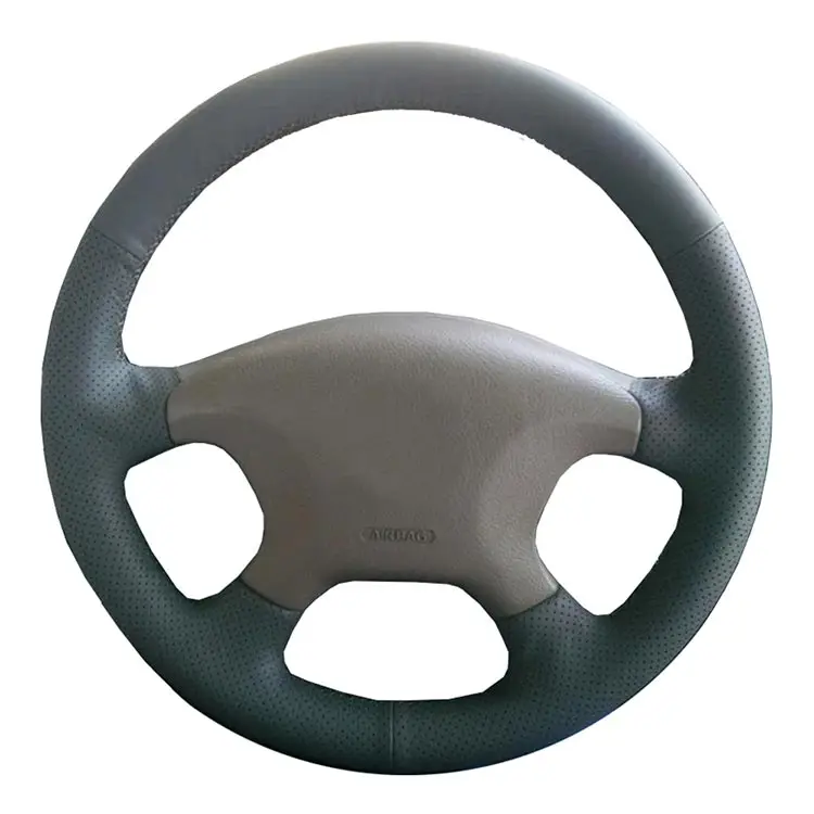 Artificial Leather Hand-stitched Car Steering Cover Steering Wheel Braid For Citroen Elysee c-elysee Citroen Xsara Picasso