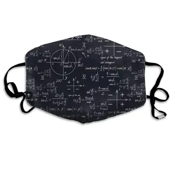 

Geometric Shapes And Formulas Washable Reusable Mask, Cotton Anti Dust Half Face Mouth Mask For Kids Teens Men Women With