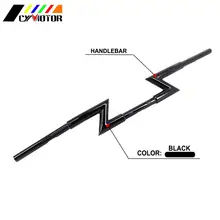 Мотоцикл Универсальный " 22/25 мм руль перетаскивания Z бар для Harley Honda Yamaha Kawasaki Suzuki Bobber Chopper Cafe Racer