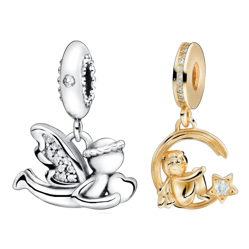 

Beads Globe Heart Dangle Charm 925 Sterling Silver 2020 New Valentine's Fashion Fit Original Pandora Bracelets Women DIY Jewelry