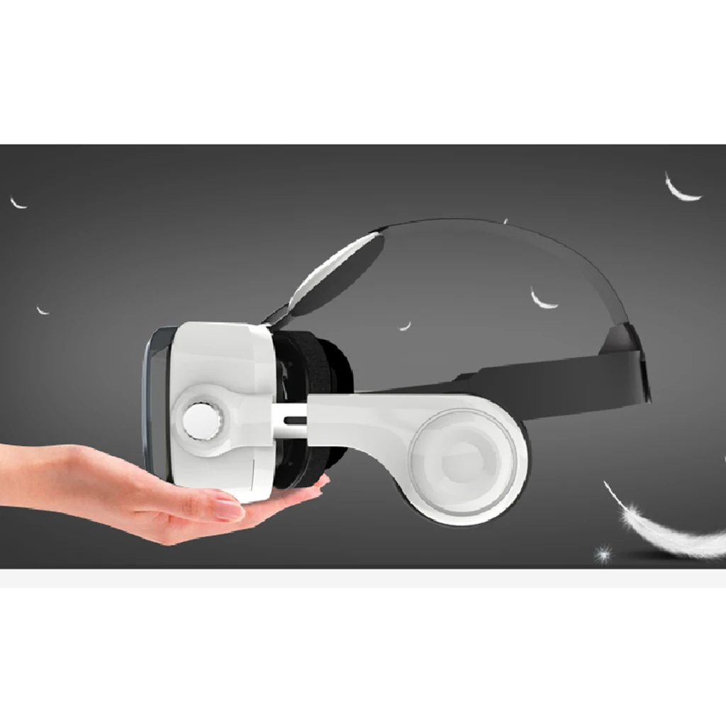 3D VR Headset Glasses VR Virtual Reality Mobile Phone Bluetooth Remote Controller 3D Movies Games Headset DIY White/Black