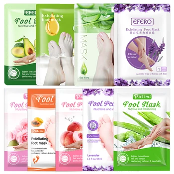 

9pairs Feet Peeling Mask Exfoliating Foot Mask for Legs Soften Heel Feet Masks Whitening Foot Peel Socks for Pedicure Socks