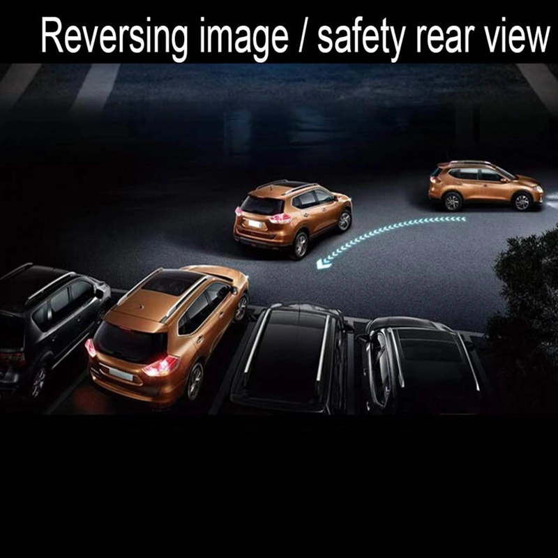 10 дюймовый Dash Cam Автомобильный видеорегистратор потоковый медиа-Двойной объектив зеркальная поверхность нажатие на экран ТВ-приставка заднего хода комплект камеры с резервированием данных, вид спереди и вид сзади