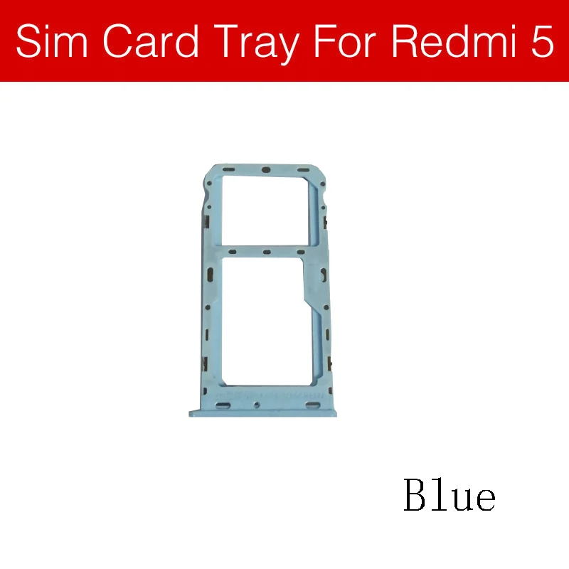 Лоток для микро sim-карты держатель для Xiaomi Redmi 5 Plus 5+ 5 Plus Micro SD устройство для чтения Sim слот для карт памяти гибкий кабель для замены, ремонта Запчасти