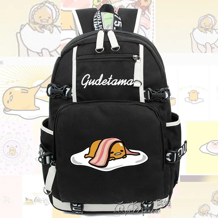 Gudetama Lazy рюкзак с яйцом сумка, рюкзак школьные сумки на молнии для ноутбука - Цвет: Style 5