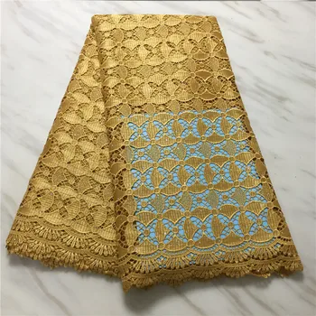 

African Lace Fabric Nigerian Guipure Cord Lace Fabric Hole Embroider French Net Lace For Hrigh Quality Wedding Dress