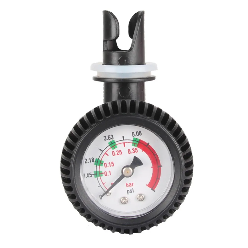 Inflatable Boat Kayak Air Pressure Gauge Thermometer Checker For Rubber Raft 
