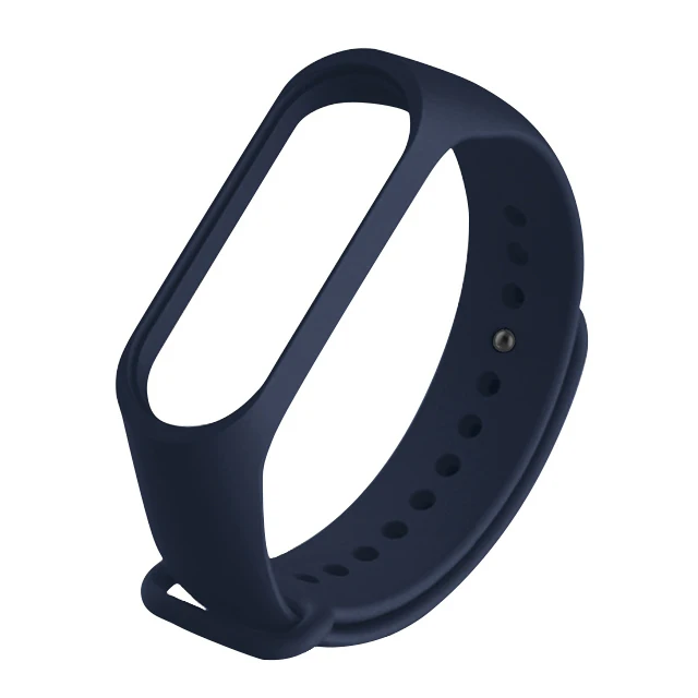 Dark Blue Для Xiaomi mi Band 4 3 ремешок мягкий силиконовый браслет для Xiaomi mi band 4 Band 3 Xio mi band 4 3 mi Band 4 mi band розовые ремни - Цвет: Dark Blue