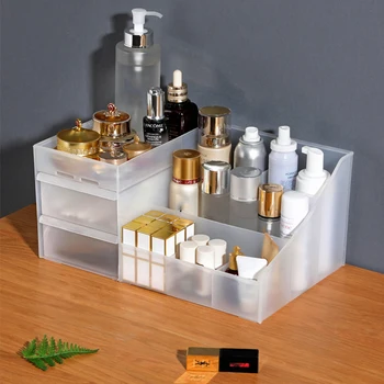

Large Capacity Makeup Organizer Cosmetic Storage Box Drawer Dressing Table Nail Polish Organizer Makeup Box Cosmetic Organizer