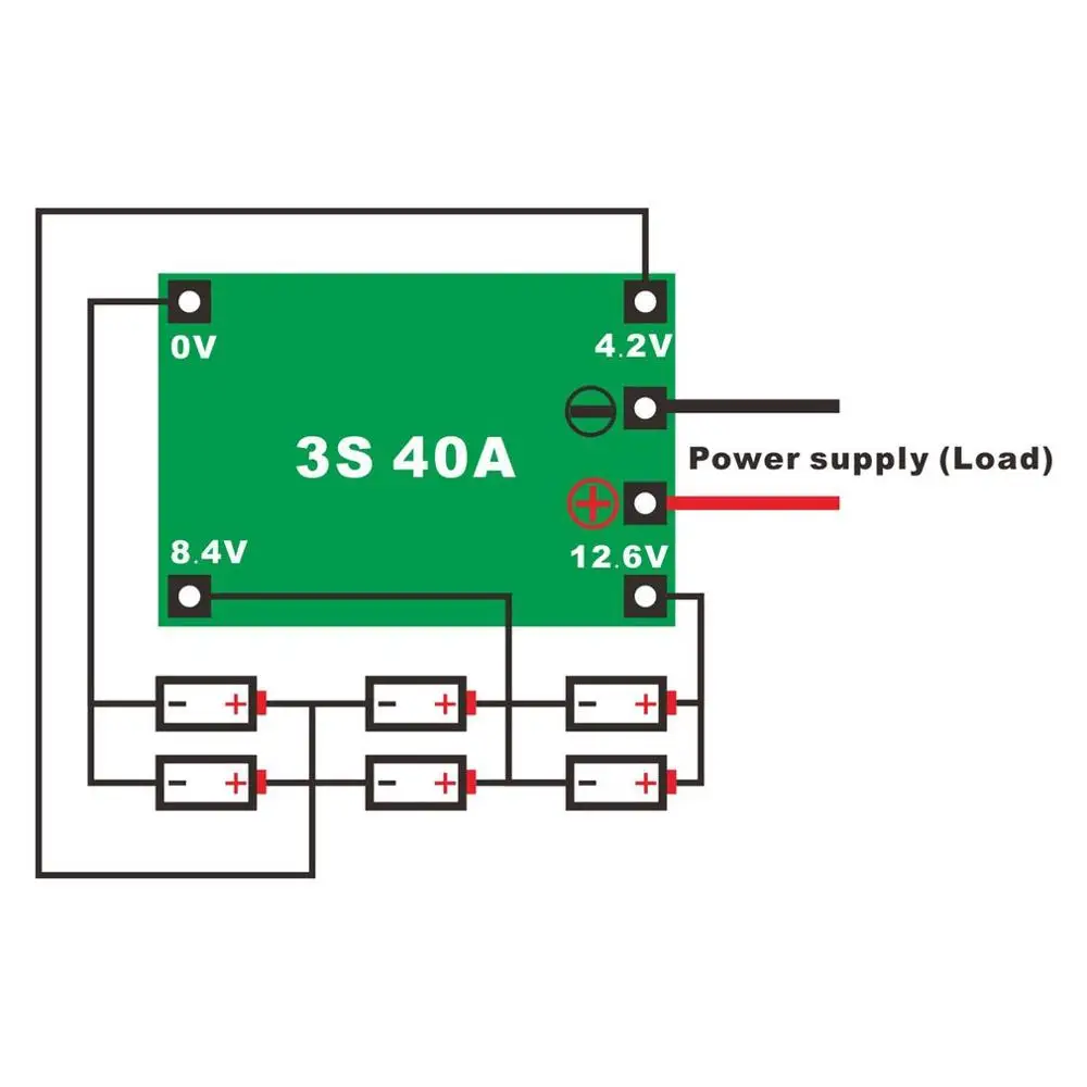 

40A Li-ion Lithium Battery 18650 Charger PCB BMS Protection Board with Balance For Drill Motor Lipo Cell Module