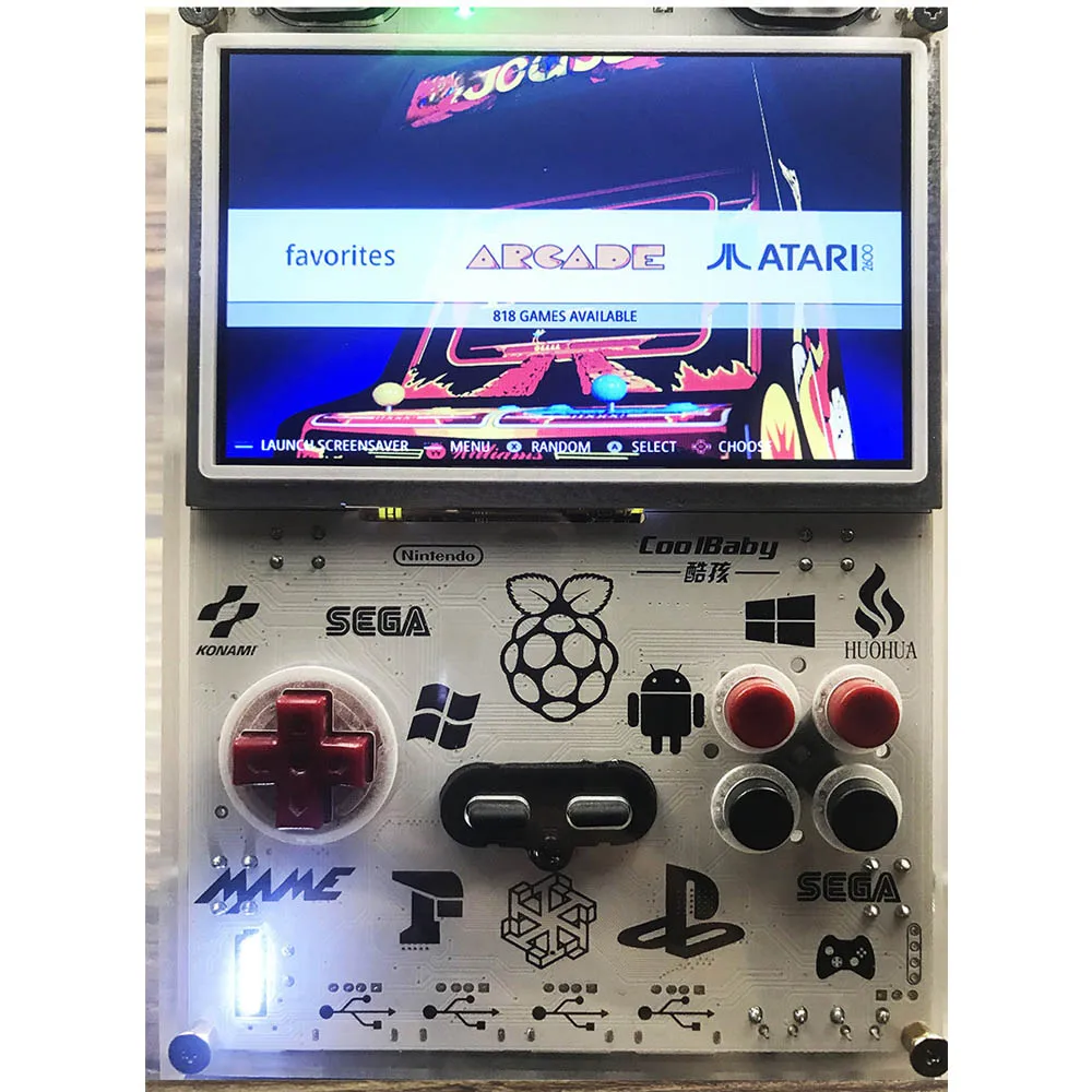  New 5 inch LCD Display Raspberry Pi RetroPie Console Game Gaming Video Console 10000+ Games