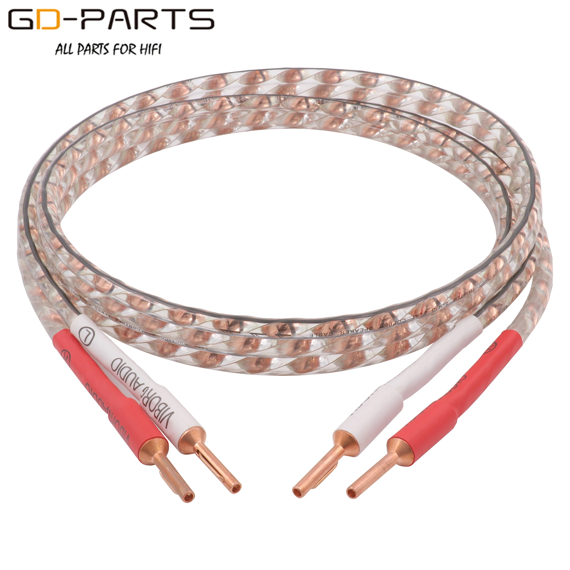 VS903+VB401 Banana Plug Cable 17AWG twist solid Flat copper