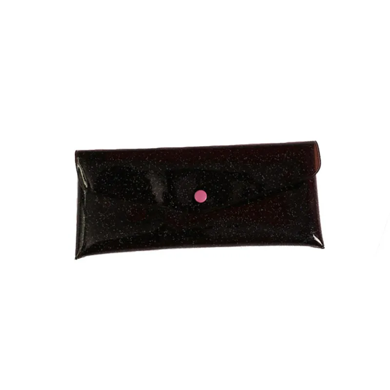 Креативный маленький дорожный кейс для косметики Femme голографические кисти Сумки для женщин Мини косметичка Прозрачные лазерные сумки Bolsa Feminina - Цвет: black