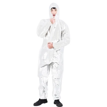 

White Overall Disposable Coveralls Clothing Protective Safety Overalls Suit Full Protection Hospital work clothes
