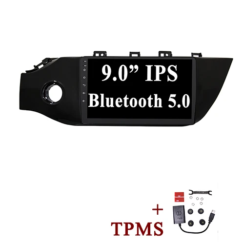 with External TPMS YAZH для Kia RIO K2(Россия) Android 9,0 Pie Автомагнитола gps с 9," ips дисплеем/1024*600 HD/SWC/OBD/Carplay/Mirror Link - Цвет: with External TPMS