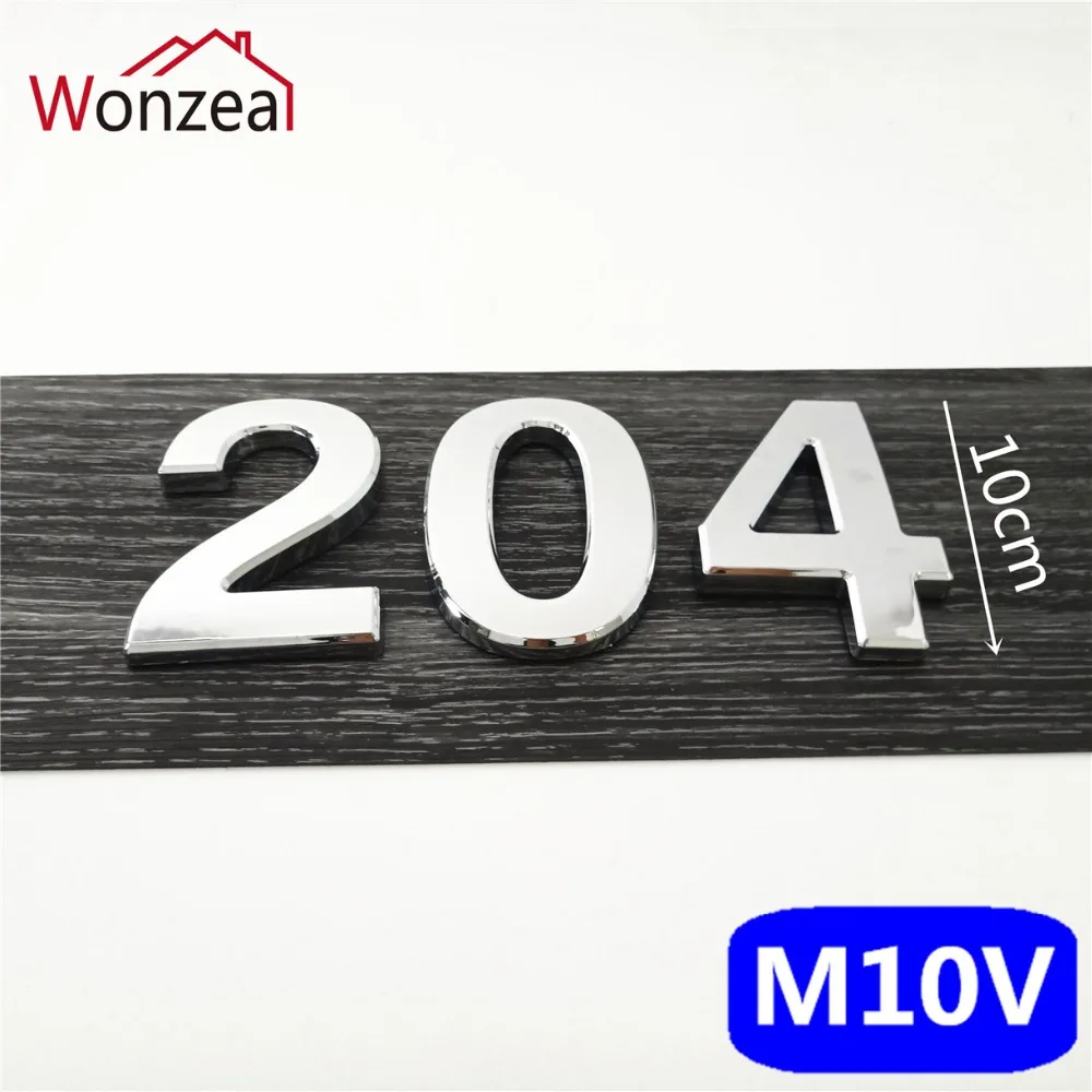 M10V亮银10cm塑料门牌=d混合204
