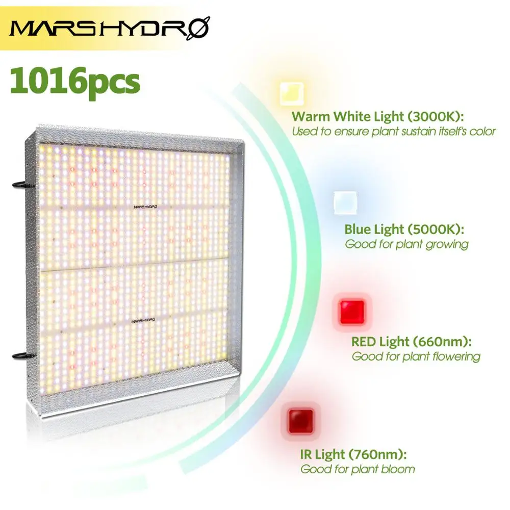Mars hydro TS 3000W led grow light Full Spectrum Sunlike Indoor Quantum Board Светодиодная лампа для выращивания парник, теплица для выращивания растений