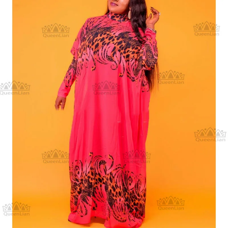Новинка, шифоновое платье Дашики в африканском стиле свободного кроя с длинным рукавом для леди XFCX