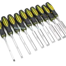 7 шт. 6-20 мм набор деревянных долот с коротким лезвием ПВХ ручка мягкая ручка Деревообрабатывающие инструменты Набор долото новые и острые