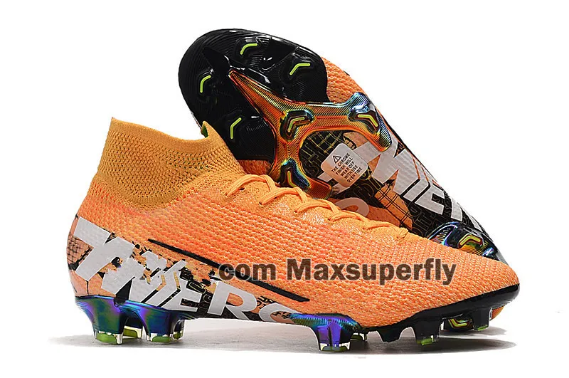 Mens Superfly VII 7 360 Elite SE FG CR7 Ronaldo Neymar NJR MDS 001 Dream Speed Boys Soccer Shoes Football Boots Cleats US6.5-11 - Цвет: 16