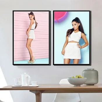 Cuadro pintado en alta definición de Ariana Grande, lienzo, música, cantante estrella, decoración del hogar, Cuadros de Pintura Modular para sala de estar