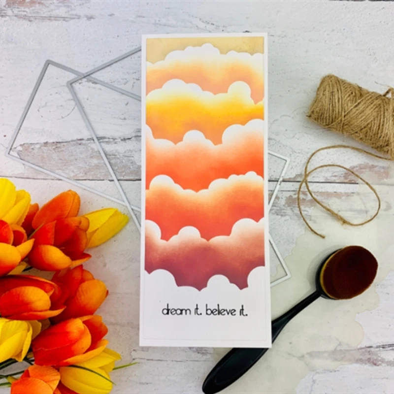 Sun Clouds Stamps Stencil For DIY Scrapbooking Card Stencil Paper Craft Handmade Album Handbook Decoration-5