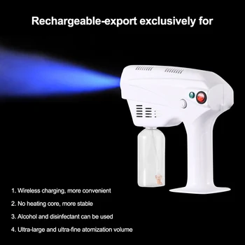 

Wireless Rechargeable Nano Atomization Disinfection Gun Hand-Held Household Spray Disinfection Gun Formaldehyde Sterilization