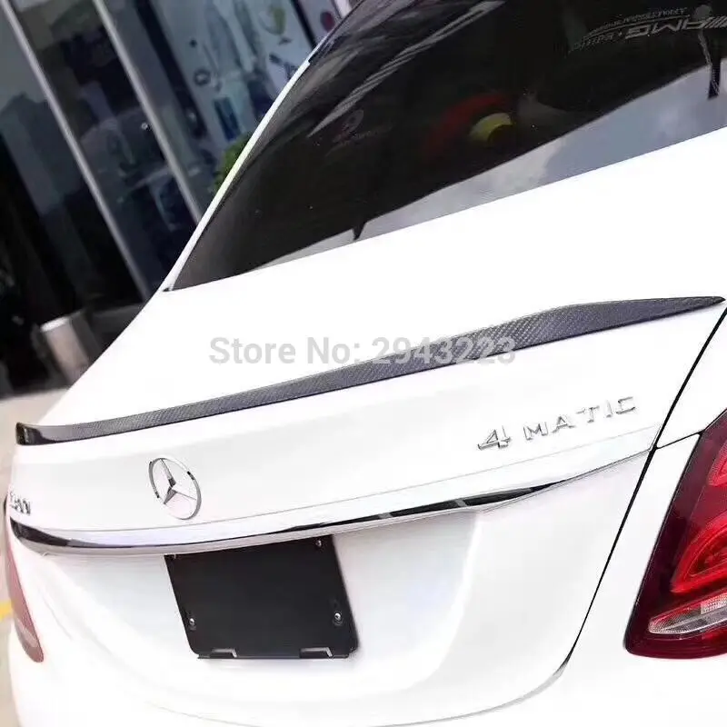 Автомобильный Стайлинг Седан 4 двери для Mercedes Benz C Класс W205 C63- карбоновое волокно задний багажник губы спойлер крыша крыло