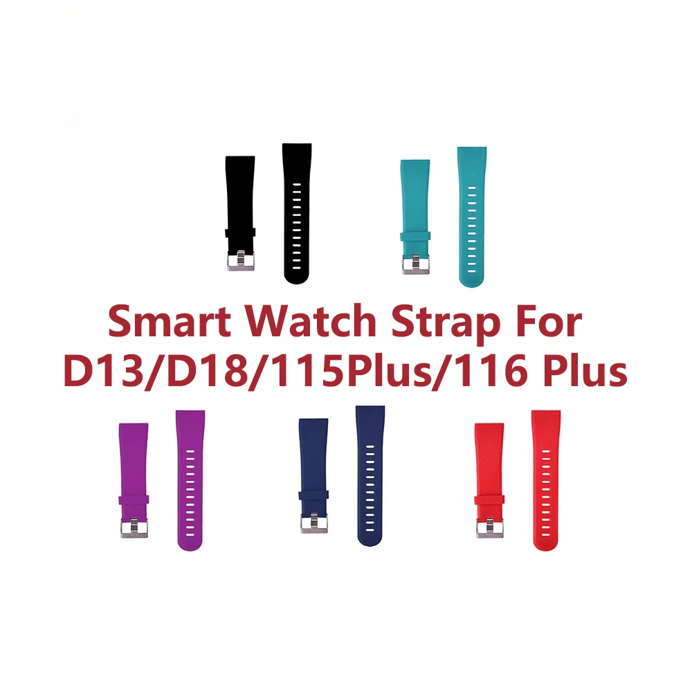 Replacement Strap for D13 D18 Smart Watch 116 Plus Bracelet Band Wristband 115 Watchband Wriststrap | Электроника