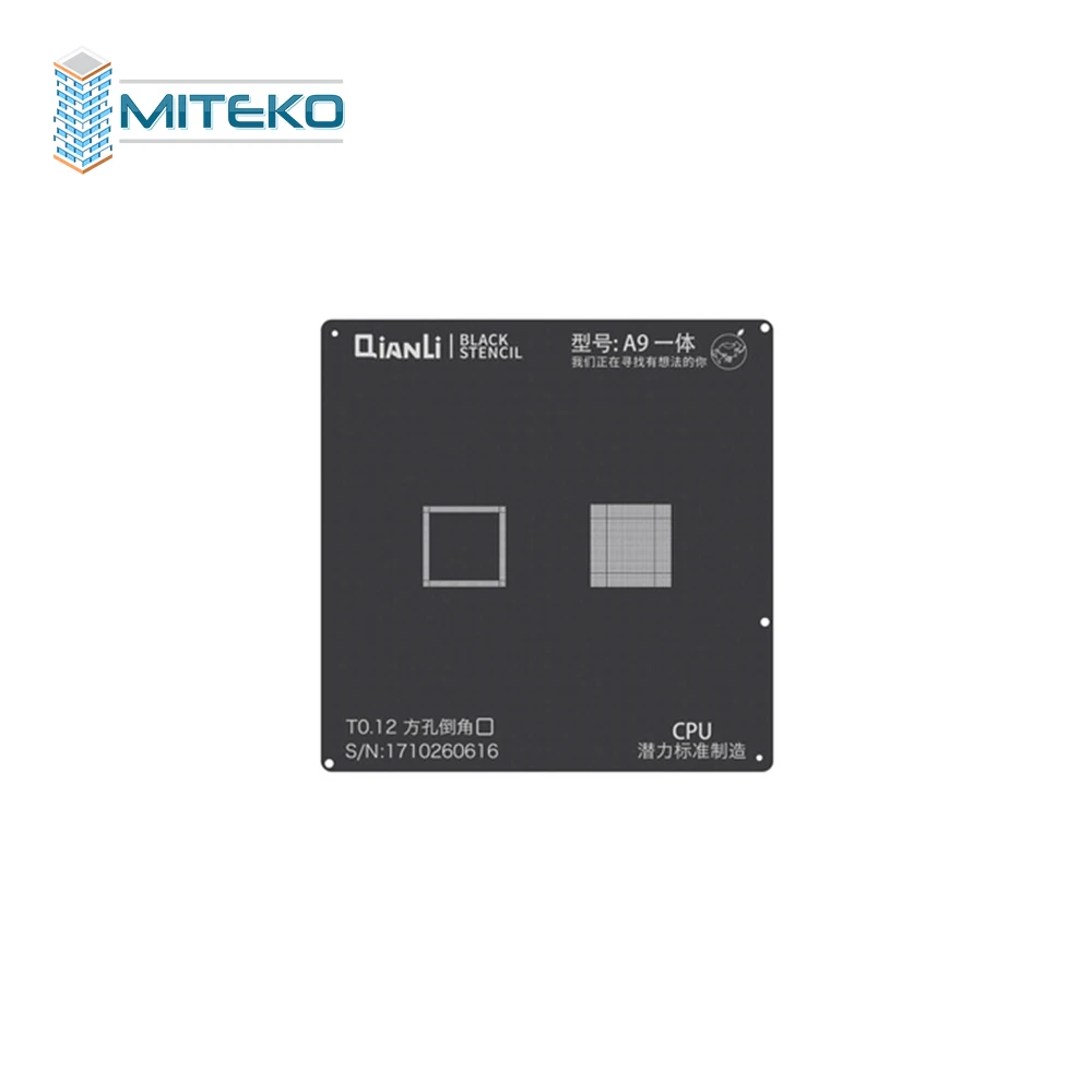 QIANLI для IOS iblack стальная сетка NAND baseband IC/cpu A8 A9 A10 A11 A12 BGA трафарет для IPHONE 6 6S 7 7P 8P T0.12 net