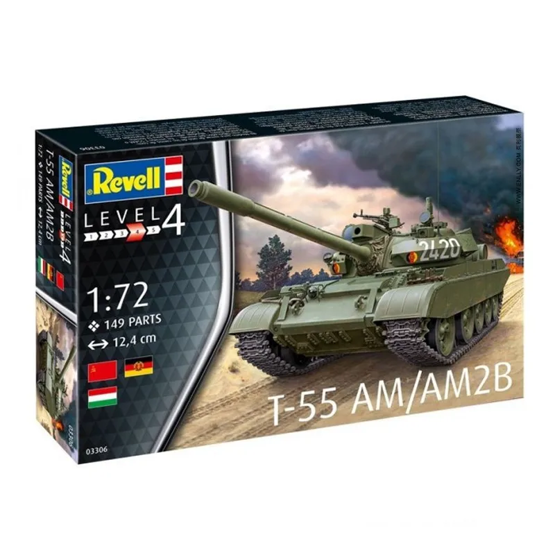 REVELL Сборная модель самолета Модель 1/72 Советский Союз T-55 AM/AM2B Tank #03306 |