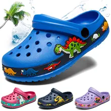 Zapatos de cocodrilo para bebé, zuecos de verano, sandalias de playa de unicornio para niño y niña, zapatillas suaves antideslizantes para interiores y exteriores