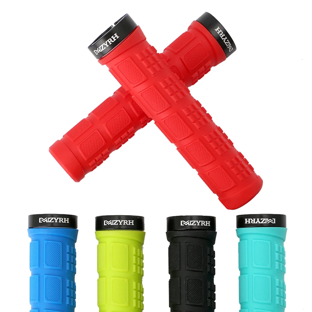 1 Pair Anti slid Silicone Rubber Bike Grips Handlebar Grips MTB