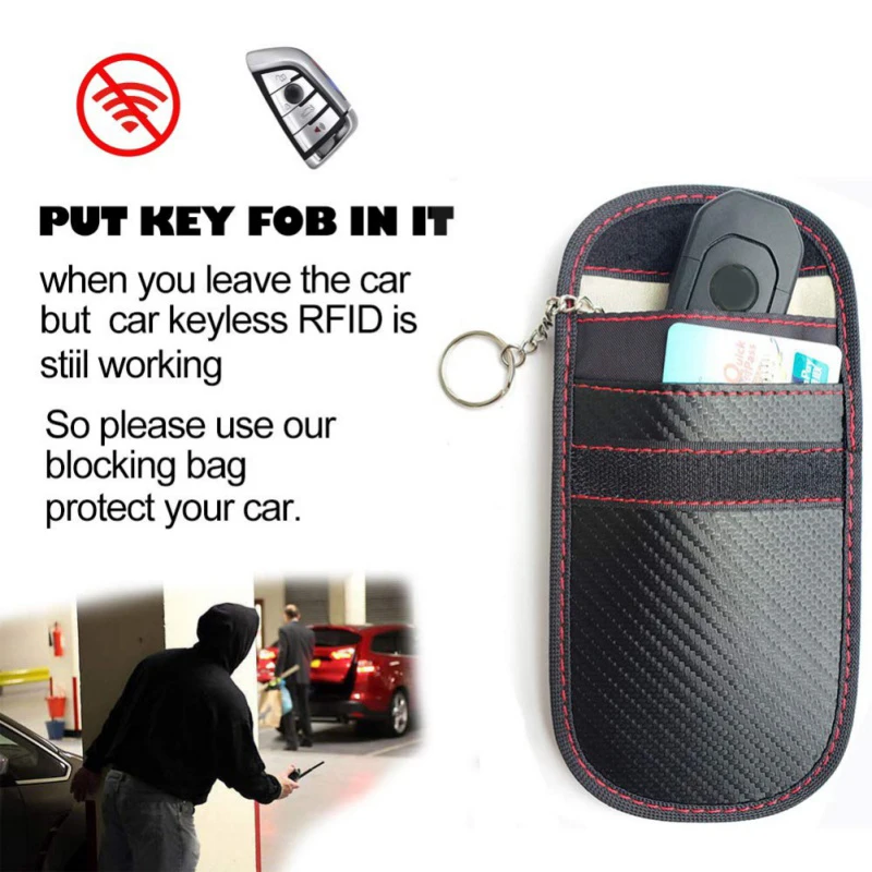 Автомобильный ключ сигнала блокатор чехол Faraday клетка Fob сумка без ключа RFID экранирующая сумка
