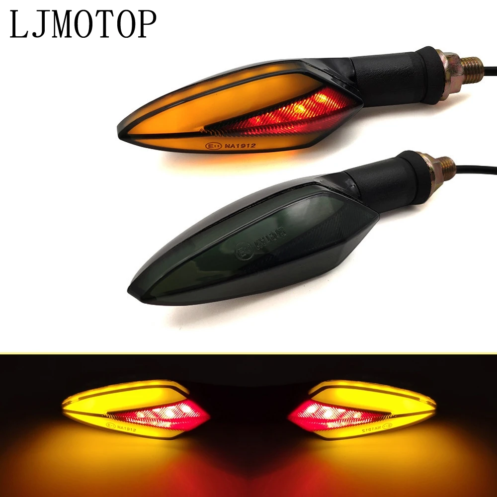 

2pcs Motorcycle Led Turn Signal Lights Flashers Directional For Honda CBR650F CB650F VF750 VFR750 VFR800 VTR1000F CBR125R