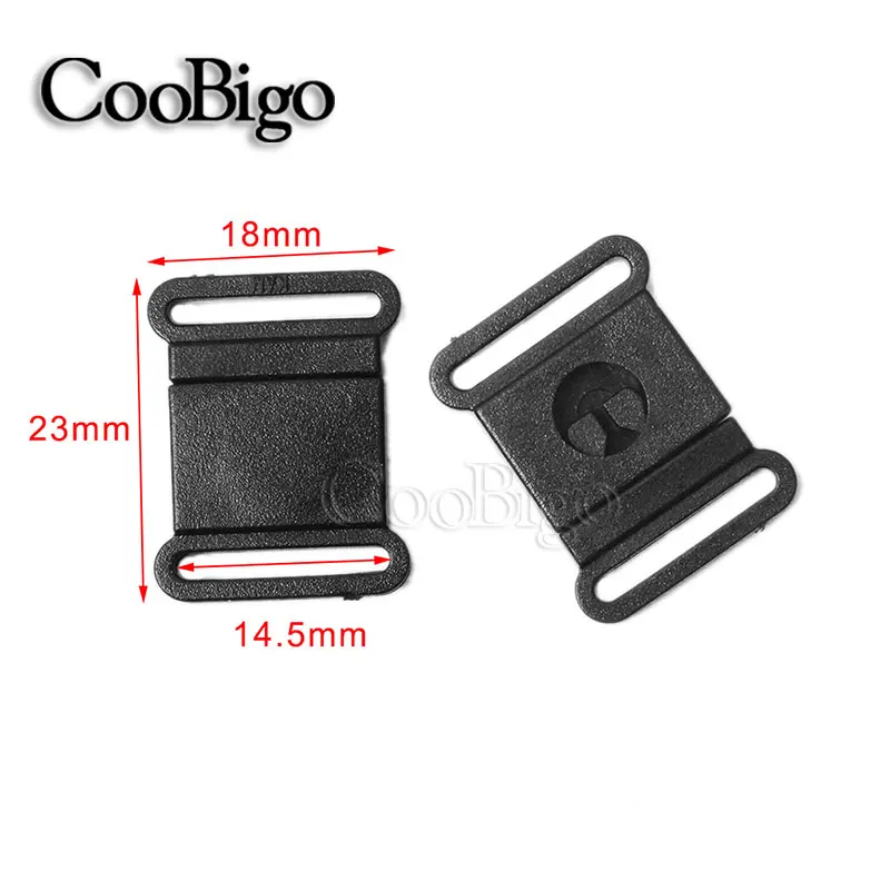 14.5mm Webbing 1000 шт. пластиковые ремни для безопасности, пряжки для бюстгальтера для домашних животных, ремни для воротника, аксессуары, Размер 3/" 5/8" 3/" 1" - Цвет: 14.5mm Webbing