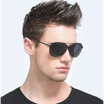 

New high quality Fashion pilot Polarizing Sunglasses UV400 Men's Glasses Classic Retro Brand Design Driving Sunglasses for male