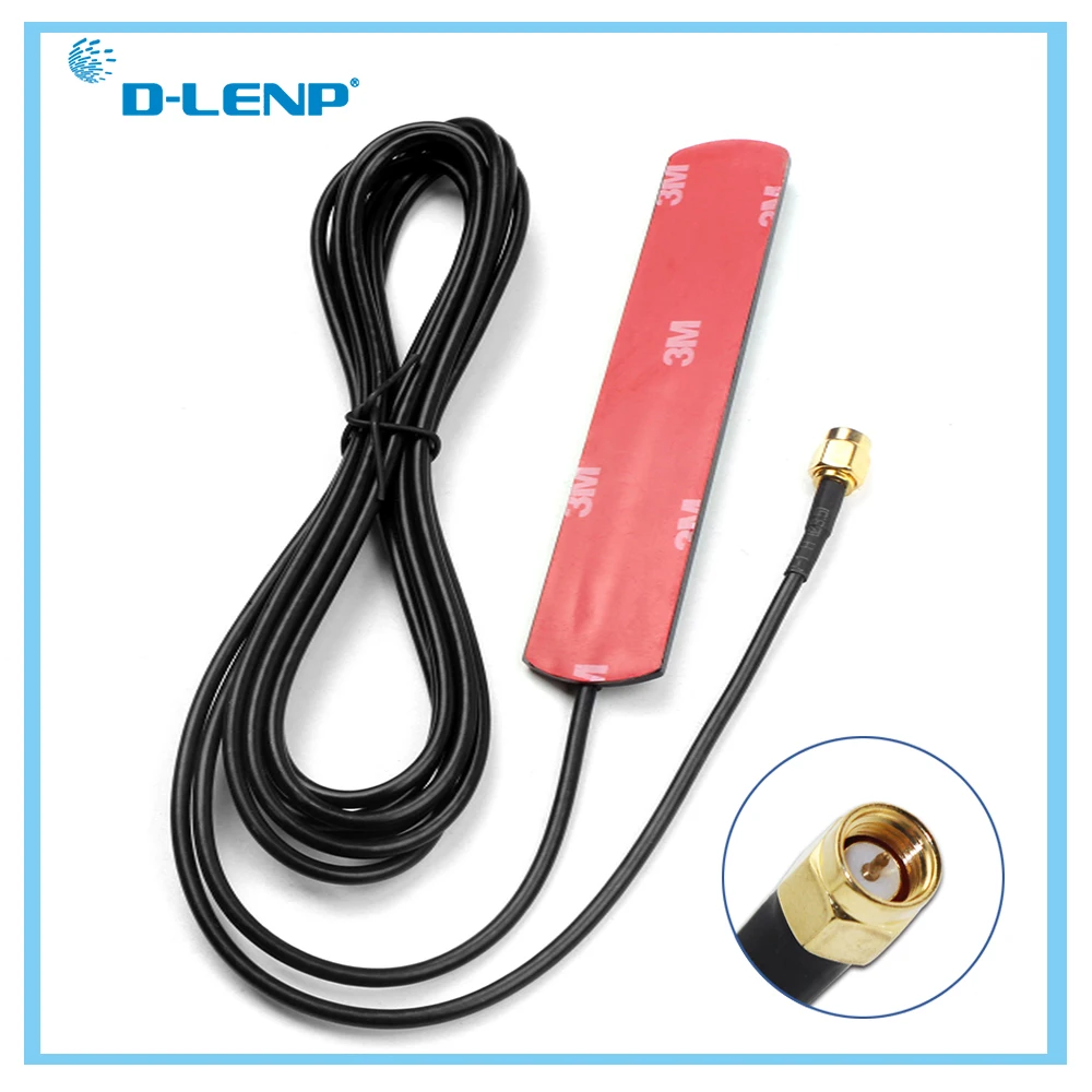 Dlenp 2dbi/3dbi GSM antena con conector macho SMA Gsm aérea RG174 con 2,5 M de longitud Cable para GSM