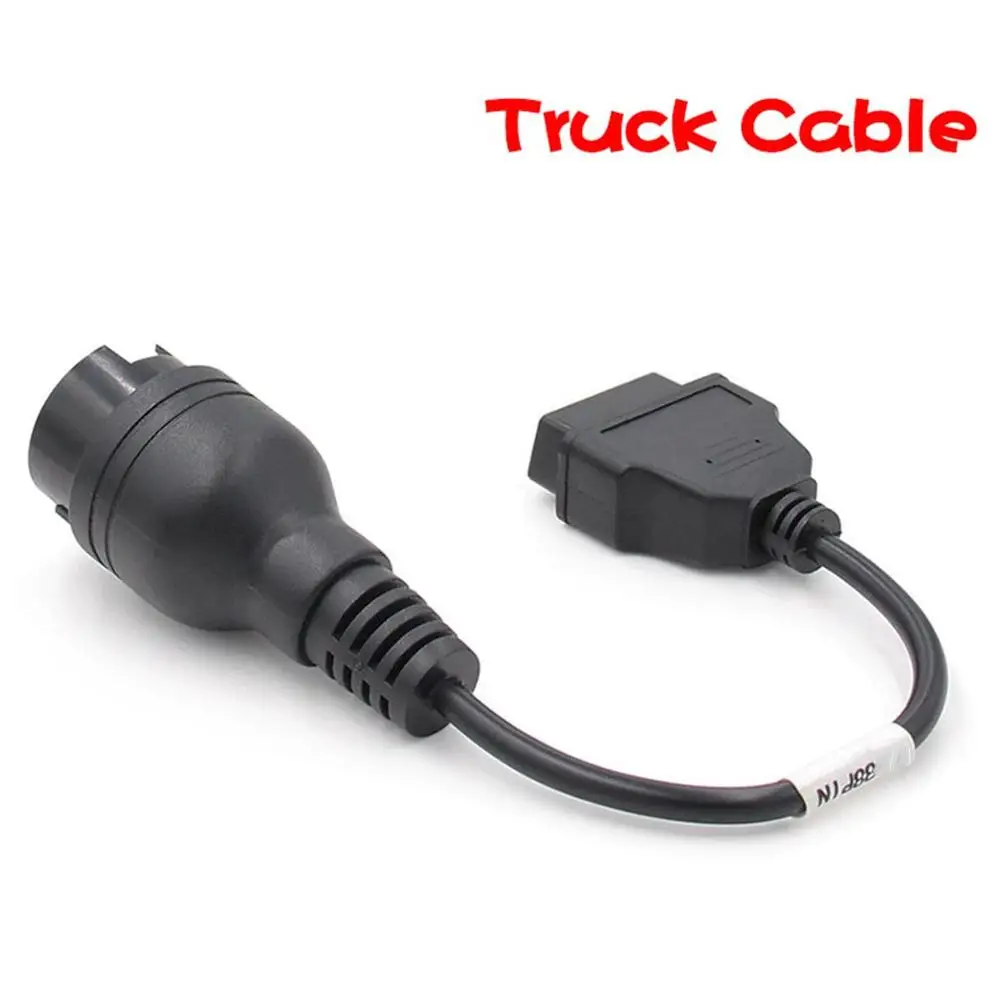 Грузовик кабель OBD1 к OBD2 для Iveco 38Pin штекер к OBD2 16Pin кабель адаптера