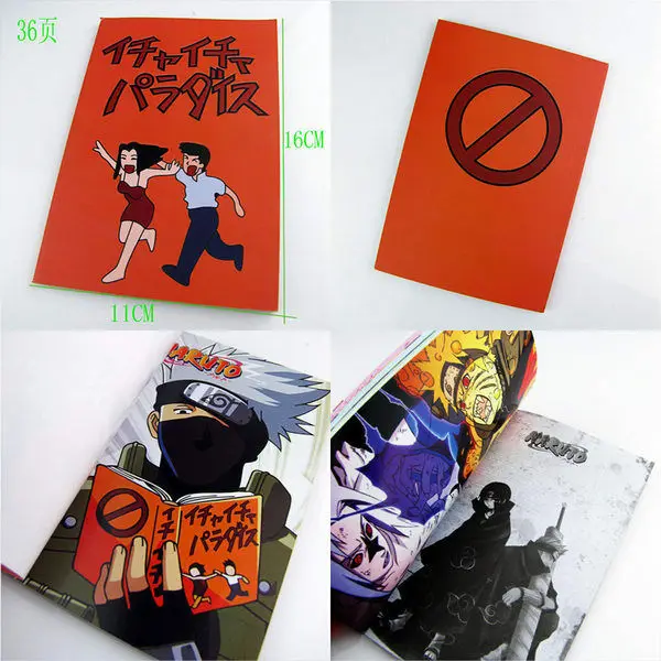 Персонаж Аниме Наруто Какаши Хатаке Косплей Книга Icha Make out Райская серия ноутбук