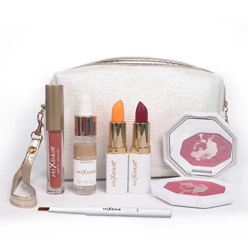 

7pcs Hot Makeup Set Highlighter Lipstick Lip Gloss Eyebrow Pencil Kit 7pcs Base Makeup Kit makeup organizer primer makeup