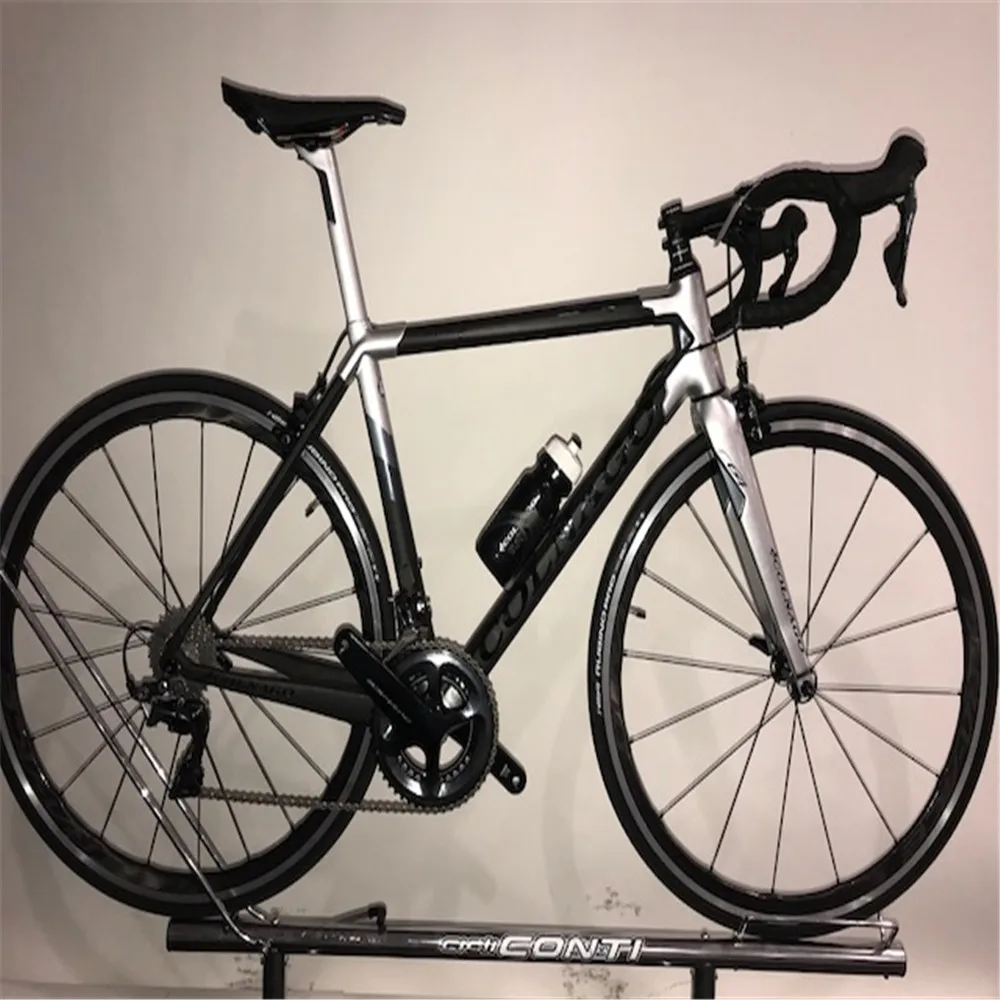 Colnago C64 глянцевый серебристый матовый углеродный Дорожный полный велосипедный