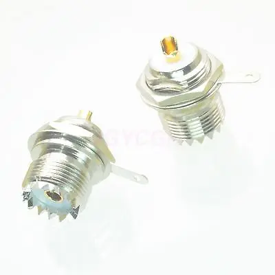 DHL/EMS 100 шт. разъем SO239 разъем UHF jack Гайка проходной сварной чашки deck mount F радио-h2